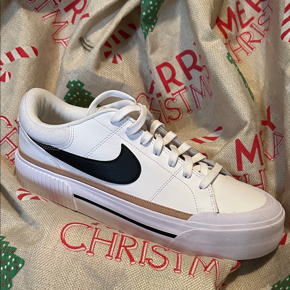 Nike White and Black Athletic Shoes